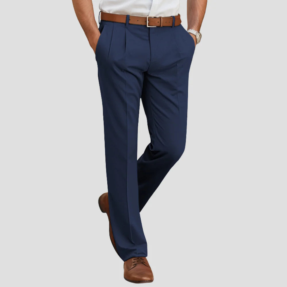 VogeLuxe | Men’s Relaxed Pleated Trousers 0