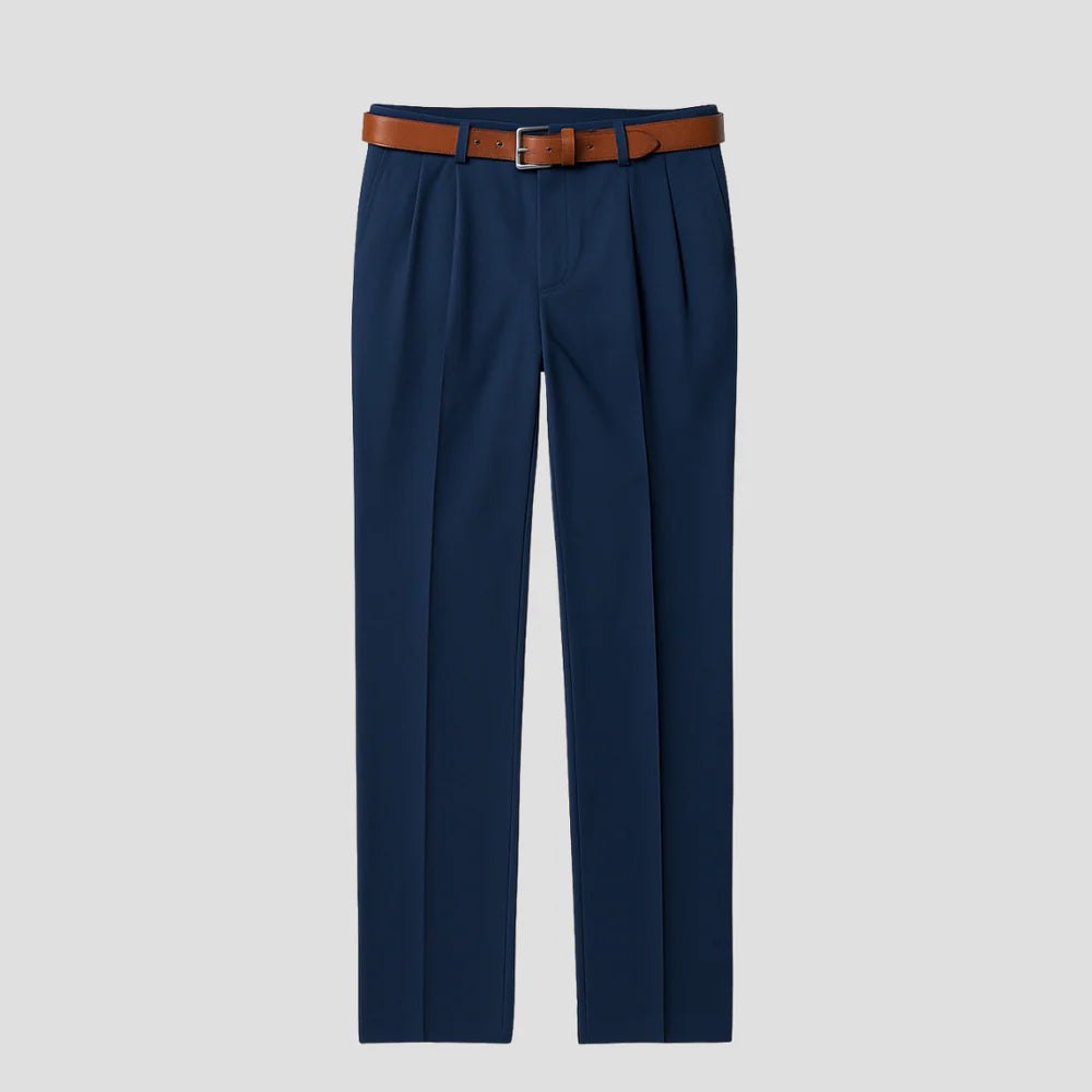 VogeLuxe | Men’s Relaxed Pleated Trousers 1