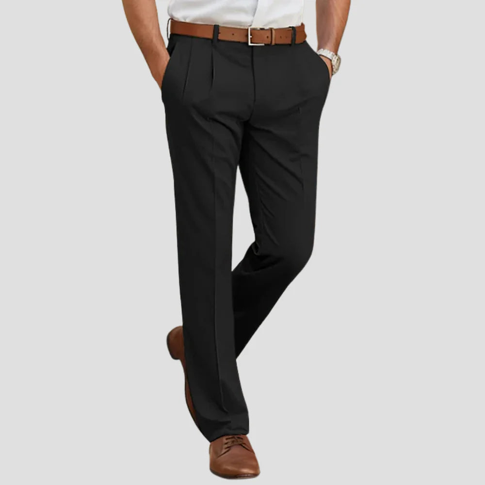 VogeLuxe | Men’s Relaxed Pleated Trousers 3