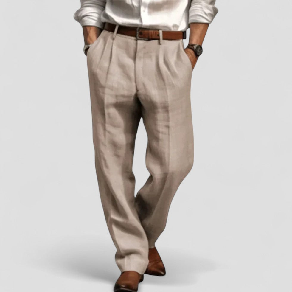 VogeLuxe | Men’s Relaxed Wide-Leg Trousers 3