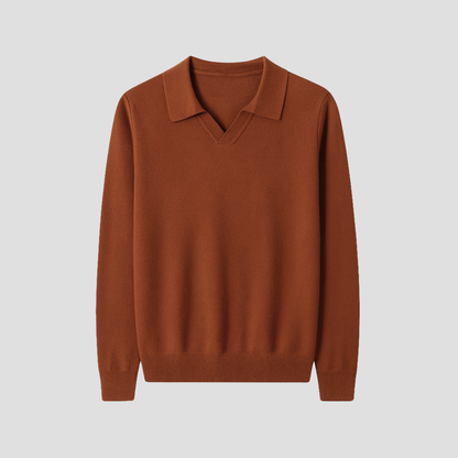 VogeLuxe | Men’s Resort Collar Knit Sweater 1