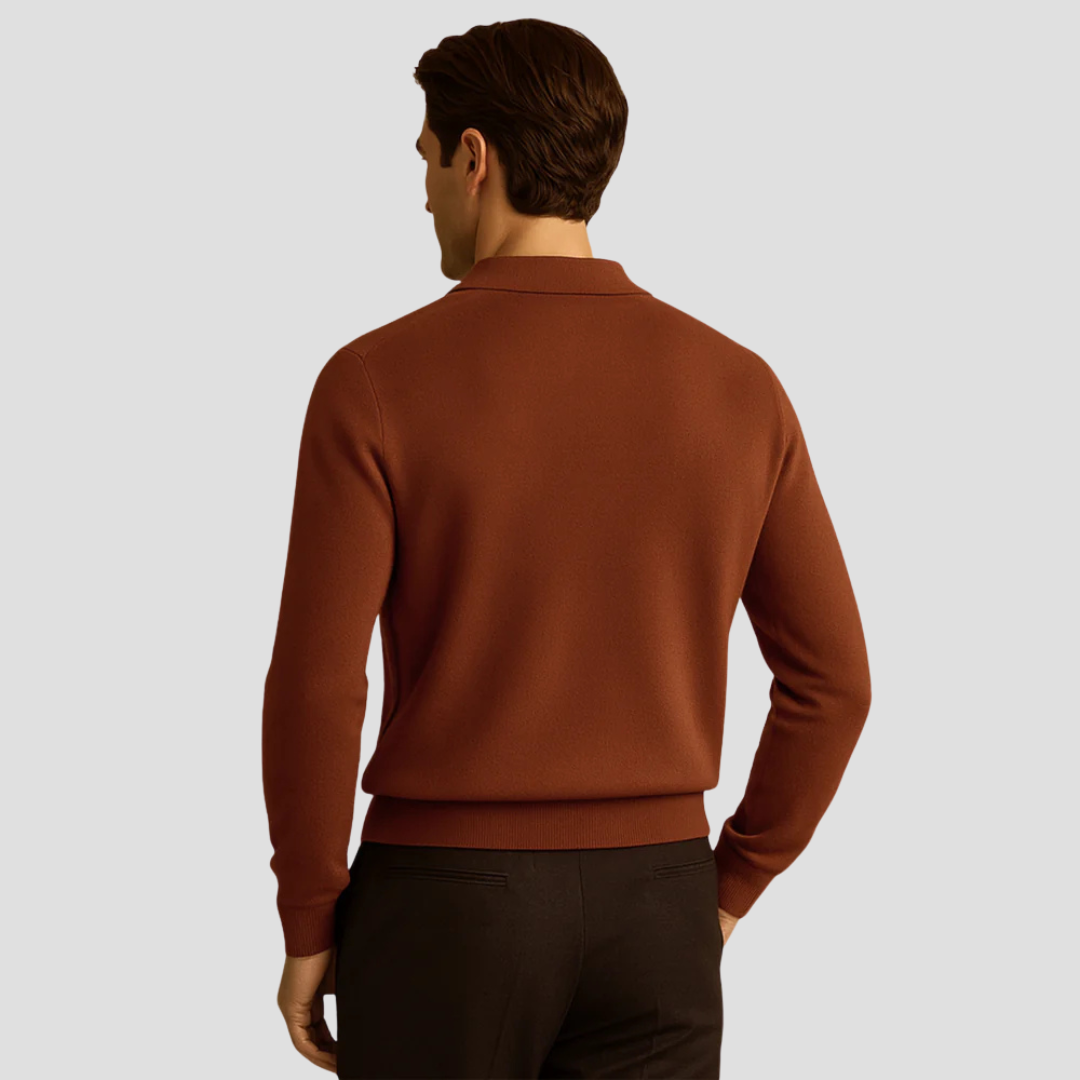 VogeLuxe | Men’s Resort Collar Knit Sweater 3
