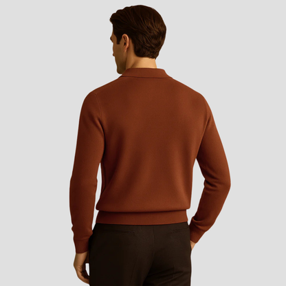 VogeLuxe | Men’s Resort Collar Knit Sweater 3