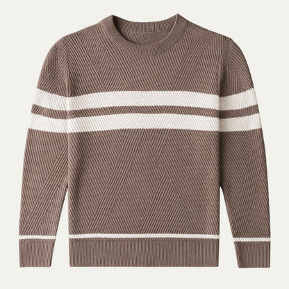 VogeLuxe | Men’s Retro Knit Crewneck Sweater 0
