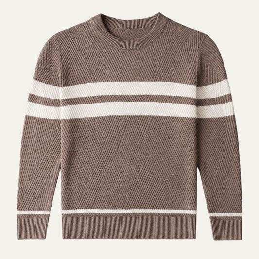 VogeLuxe | Men’s Retro Knit Crewneck Sweater 0