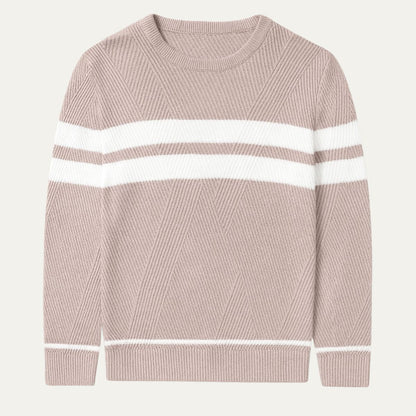 VogeLuxe | Men’s Retro Knit Crewneck Sweater 2