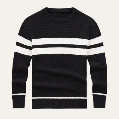 VogeLuxe | Men’s Retro Knit Crewneck Sweater 4