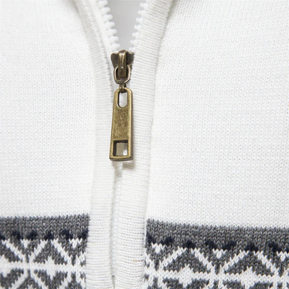VogeLuxe | Men’s Retro Quarter-Zip Sweater 7