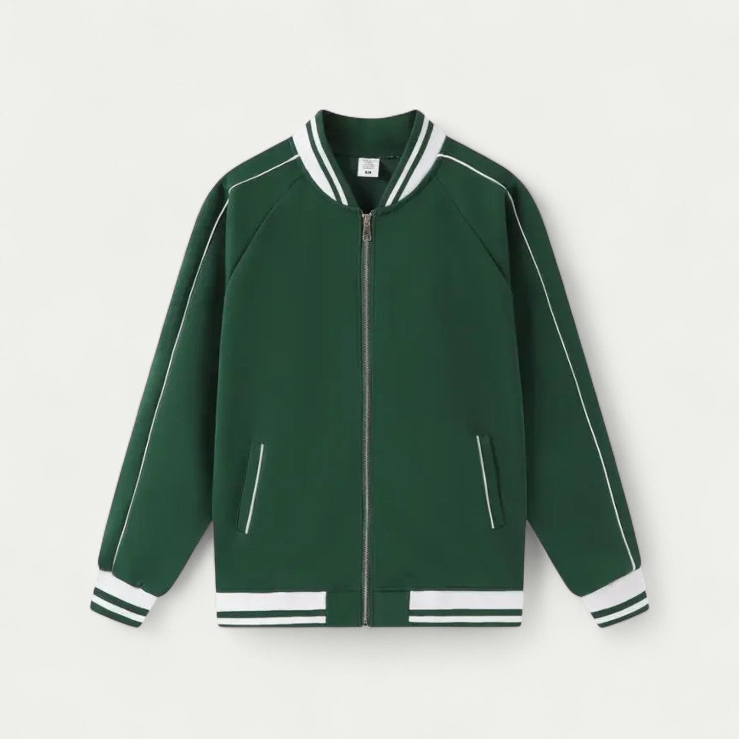 VogeLuxe | Men’s Retro Varsity Zip Jacket 0