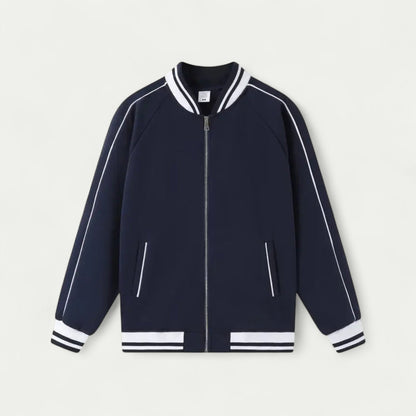 VogeLuxe | Men’s Retro Varsity Zip Jacket 3