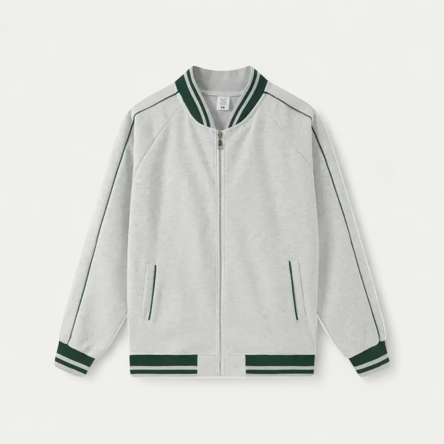 VogeLuxe | Men’s Retro Varsity Zip Jacket 4