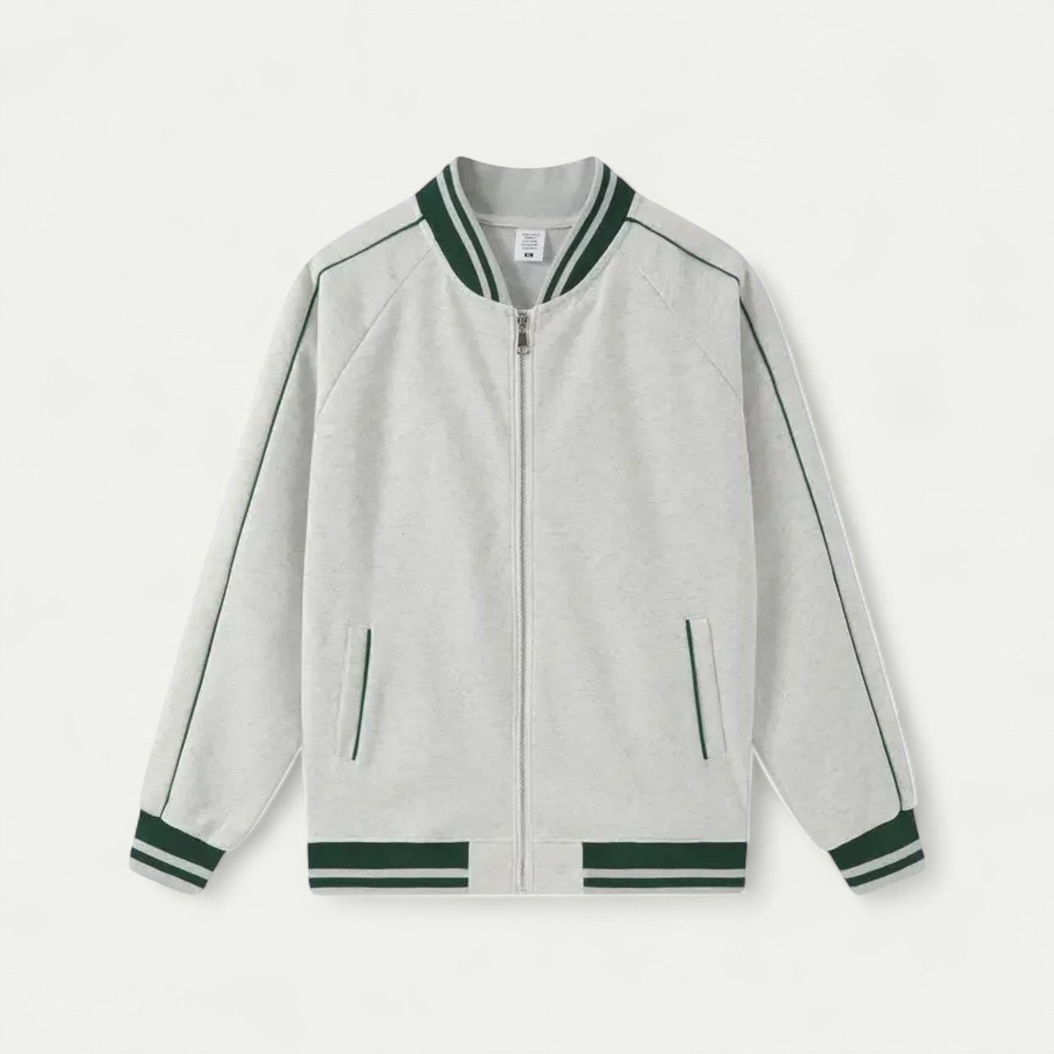 VogeLuxe | Men’s Retro Varsity Zip Jacket 4