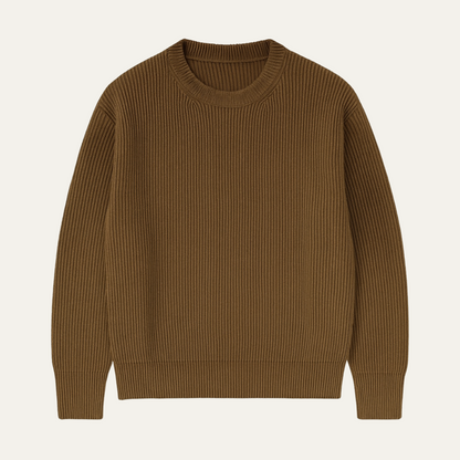 VogeLuxe | Men’s Ribbed Crewneck Sweater 0