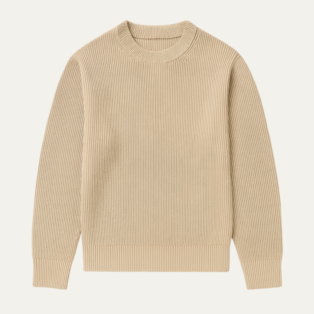 VogeLuxe | Men’s Ribbed Crewneck Sweater 3
