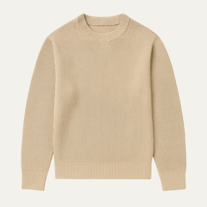 VogeLuxe | Men’s Ribbed Crewneck Sweater 3