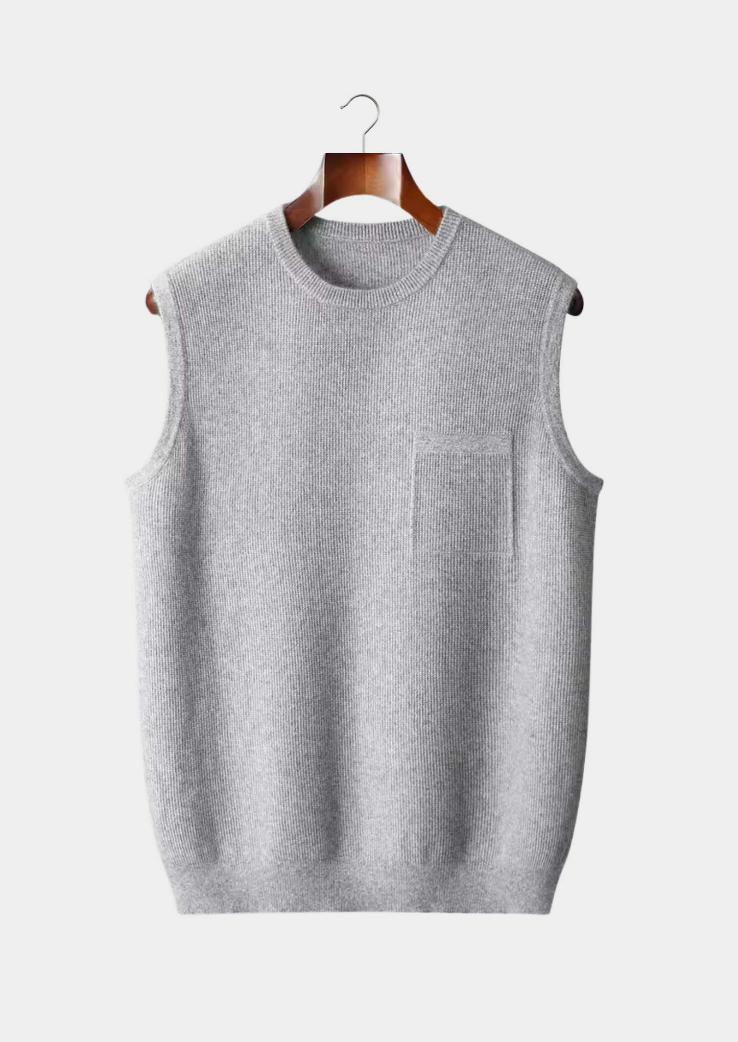 VogeLuxe | Men’s Ribbed Crewneck Sweater Vest 0