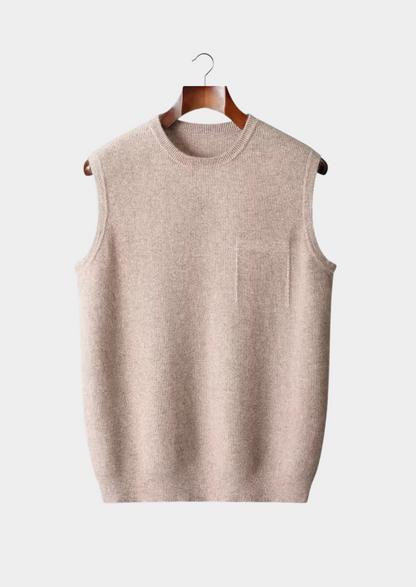 VogeLuxe | Men’s Ribbed Crewneck Sweater Vest 4