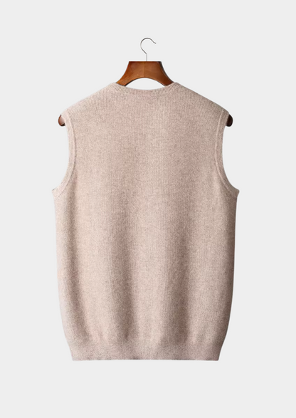 VogeLuxe | Men’s Ribbed Crewneck Sweater Vest 5