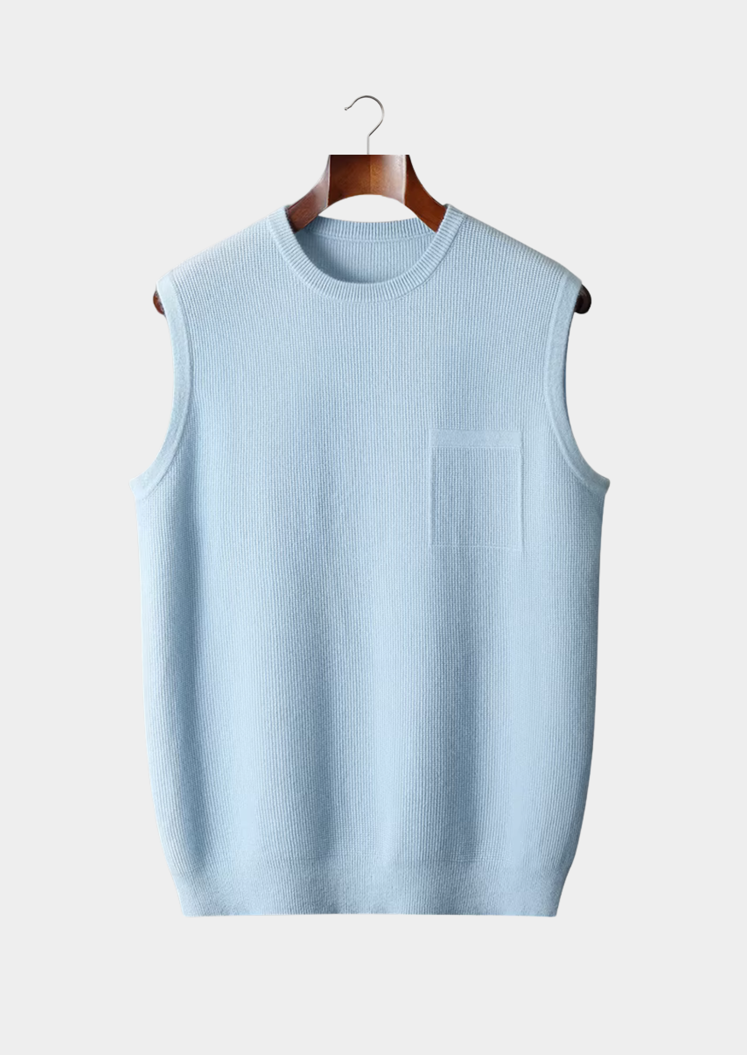 VogeLuxe | Men’s Ribbed Crewneck Sweater Vest 6