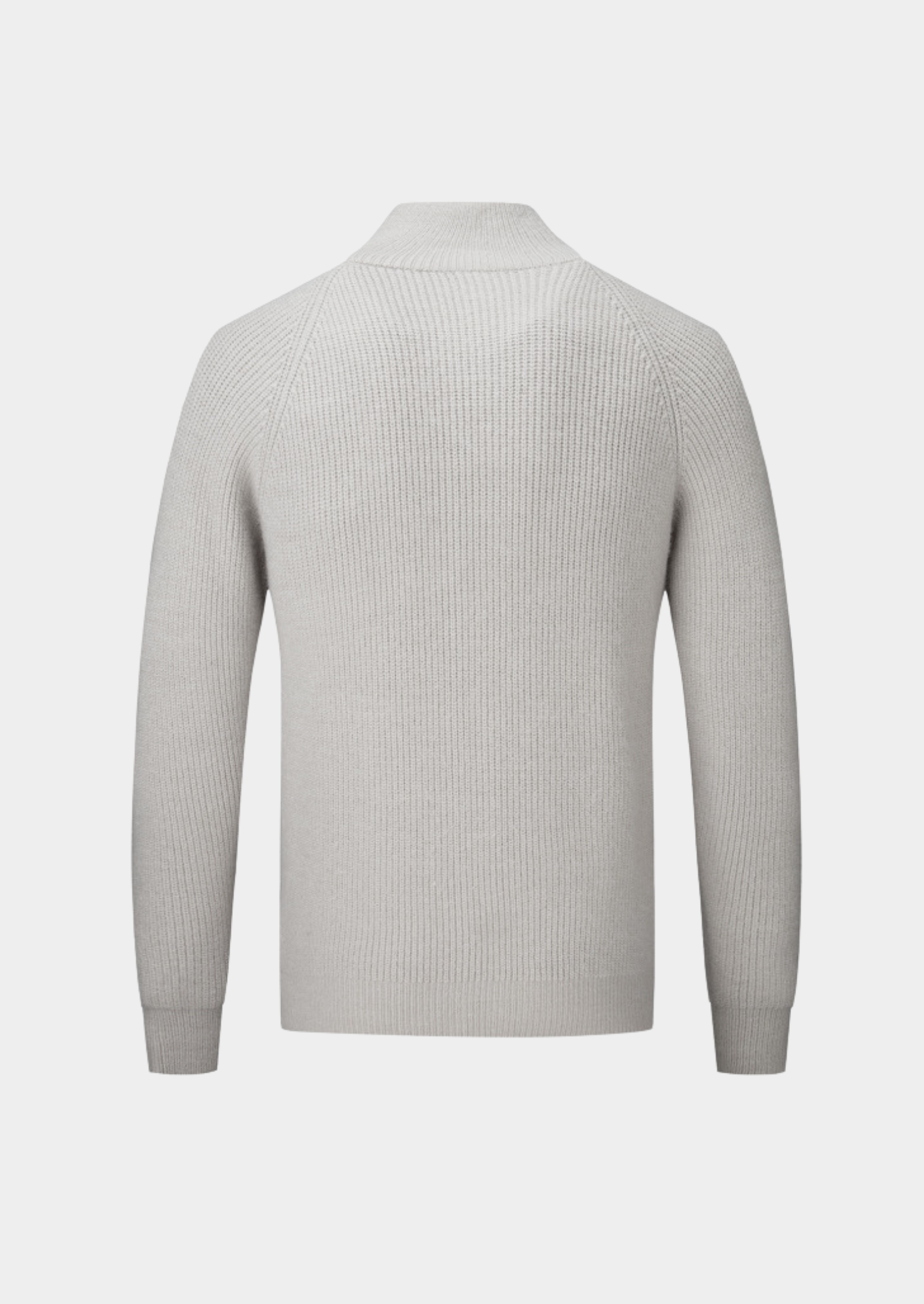 VogeLuxe | Men’s Ribbed Full-Zip Sweater 1