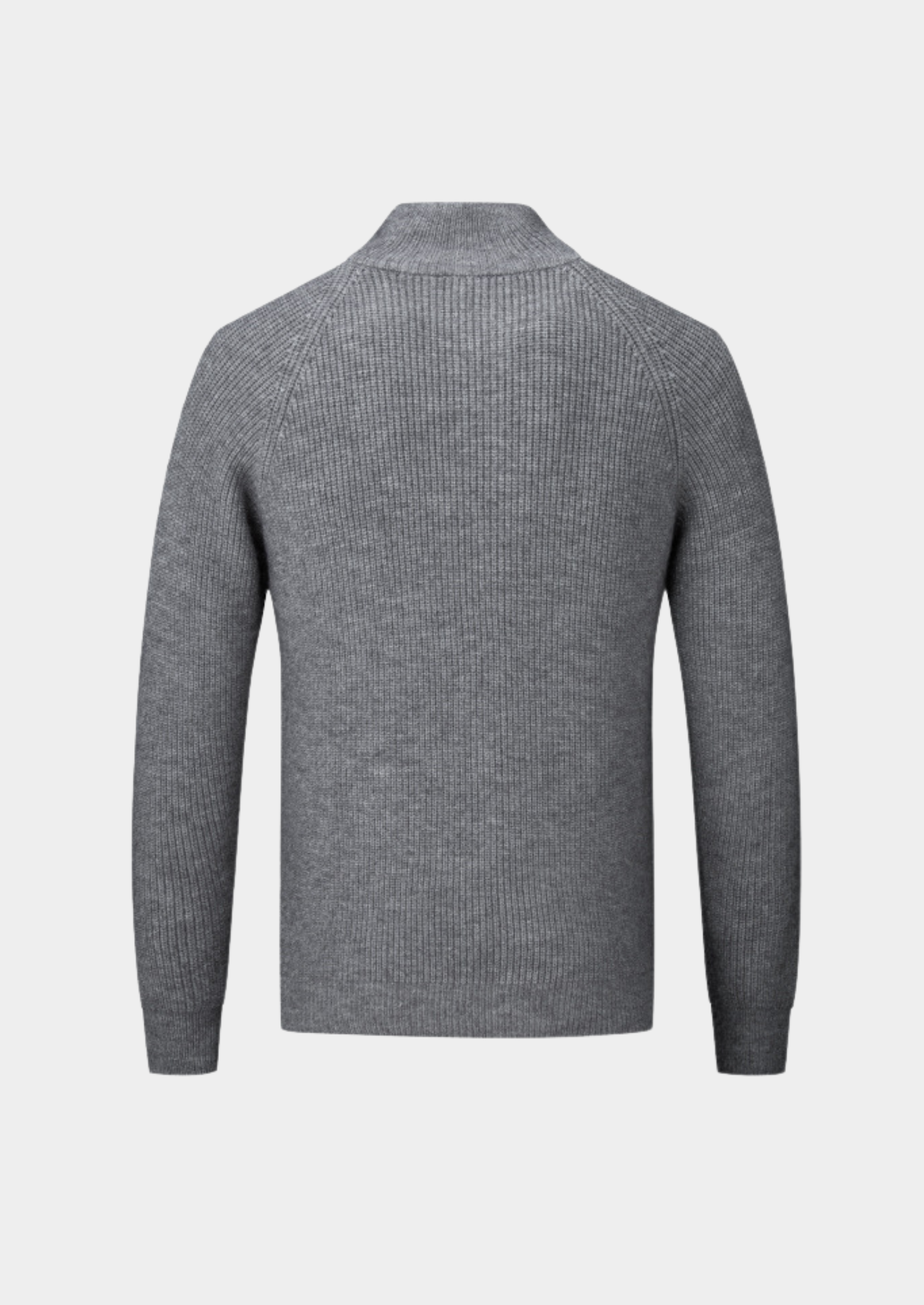 VogeLuxe | Men’s Ribbed Full-Zip Sweater 3