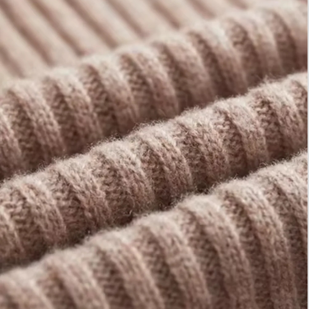 VogeLuxe | Men’s Ribbed Mock Neck Button Sweater 6