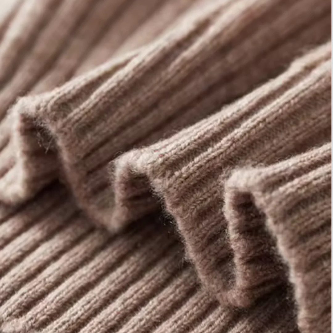 VogeLuxe | Men’s Ribbed Mock Neck Button Sweater 7