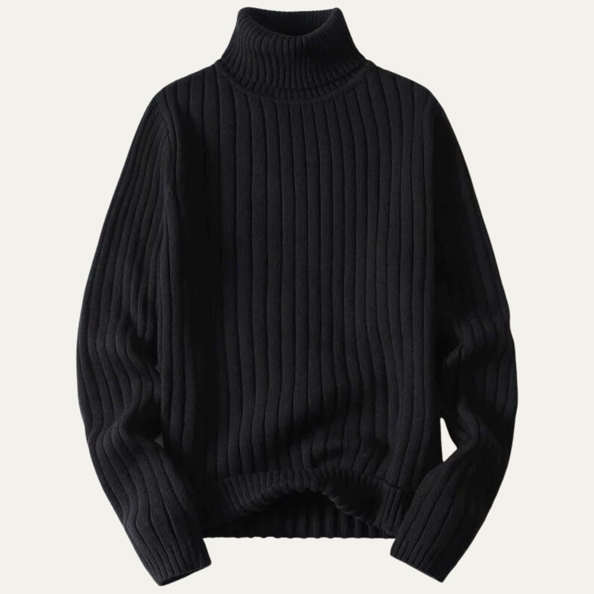 VogeLuxe | Men’s Ribbed Turtleneck Sweater 0