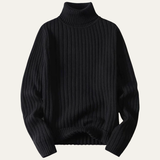 VogeLuxe | Men’s Ribbed Turtleneck Sweater 0