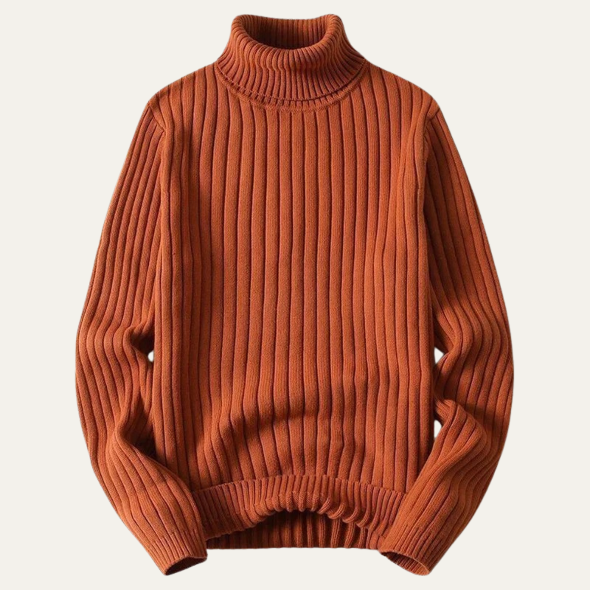 VogeLuxe | Men’s Ribbed Turtleneck Sweater 1