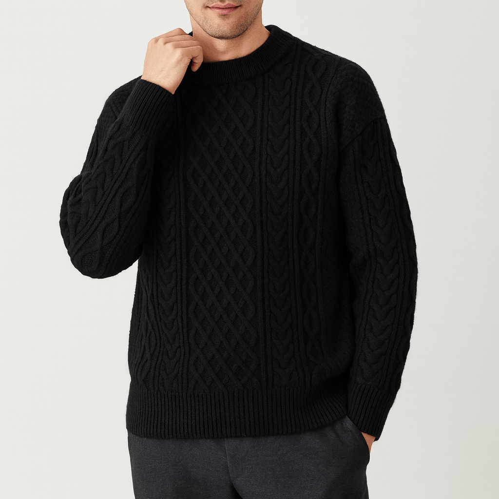 VogeLuxe | Men’s Ribbed Vintage Pullover Sweater 5