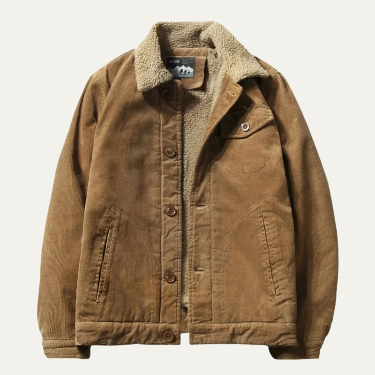 VogeLuxe | Men’s Rugged Faux-Shearling Lined Jacket 1