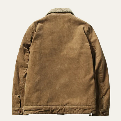 VogeLuxe | Men’s Rugged Faux-Shearling Lined Jacket 3