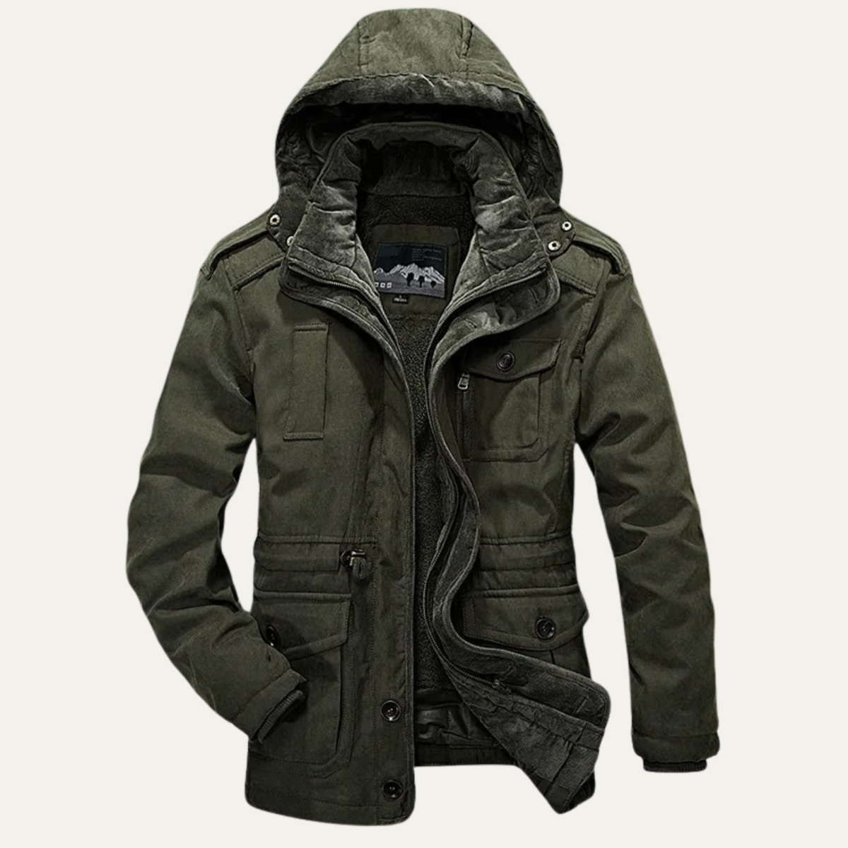 VogeLuxe | Men’s Rugged Fleece-Lined Parka 3