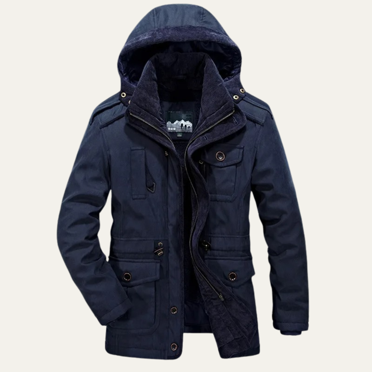 VogeLuxe | Men’s Rugged Fleece-Lined Parka 4