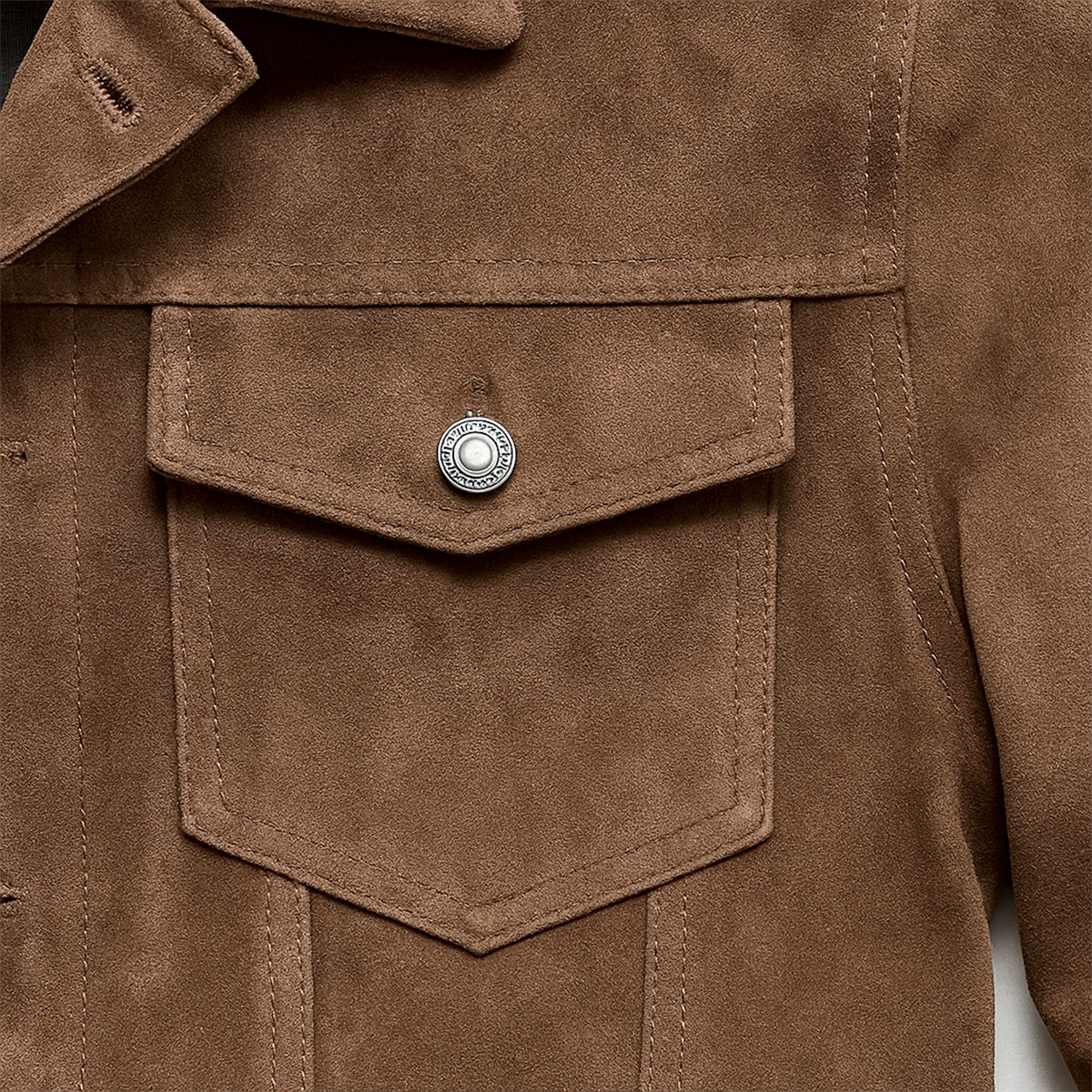 VogeLuxe | Men’s Rugged Suede Field Jacket 3