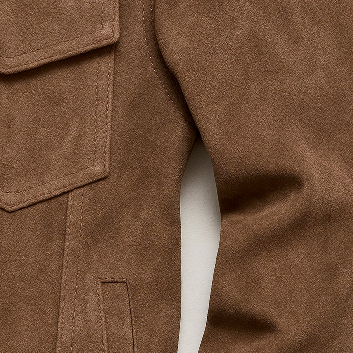 VogeLuxe | Men’s Rugged Suede Field Jacket 4