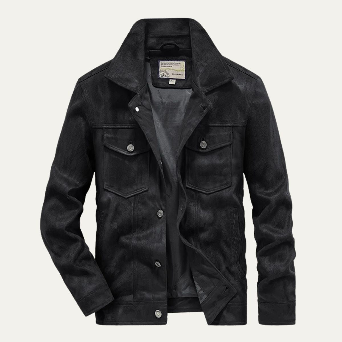 VogeLuxe | Men’s Rugged Suede Field Jacket 9