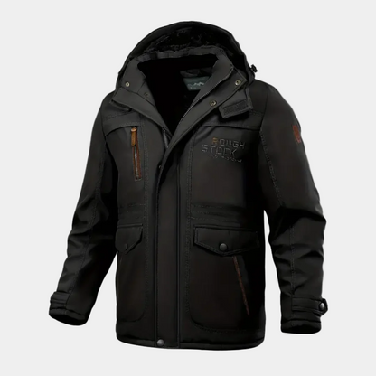 VogeLuxe | Men’s Rugged Utility Parka with Multi-Pocket Design 1