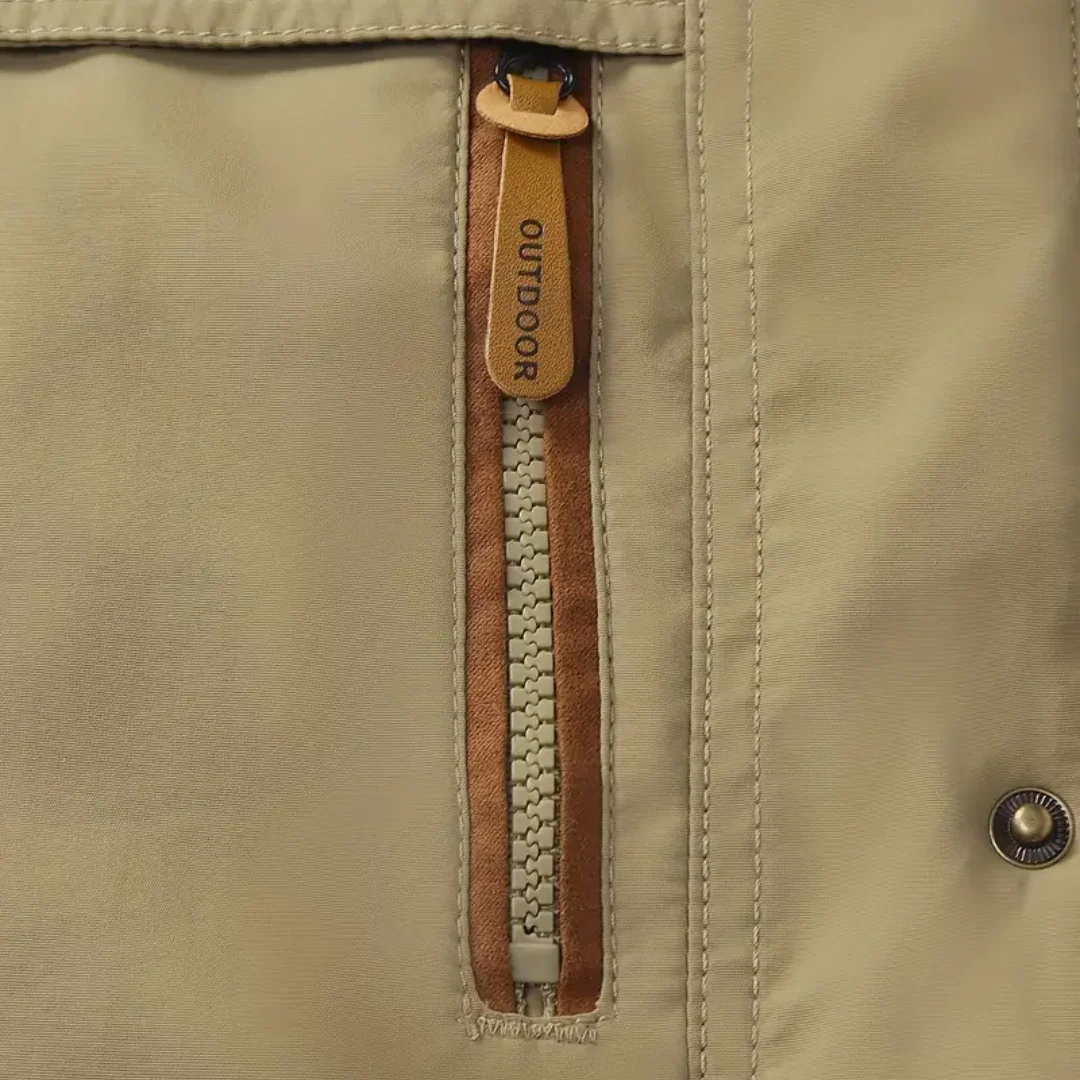 VogeLuxe | Men’s Rugged Utility Parka with Multi-Pocket Design 8