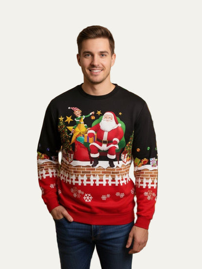VogeLuxe | Men’s Santa Chimney Christmas Sweater 0