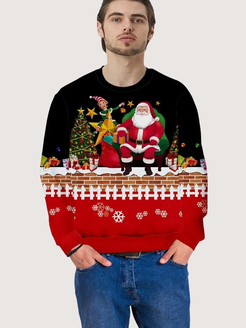VogeLuxe | Men’s Santa Chimney Christmas Sweater 2