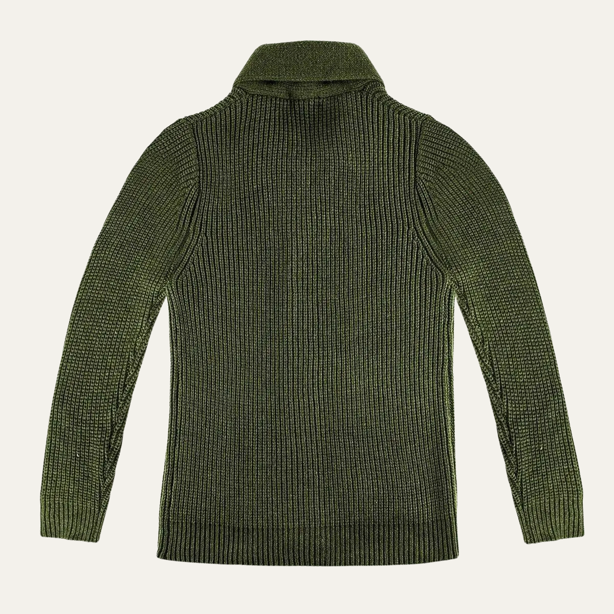 VogeLuxe | Men’s Shawl-Collar Ribbed Cardigan 2