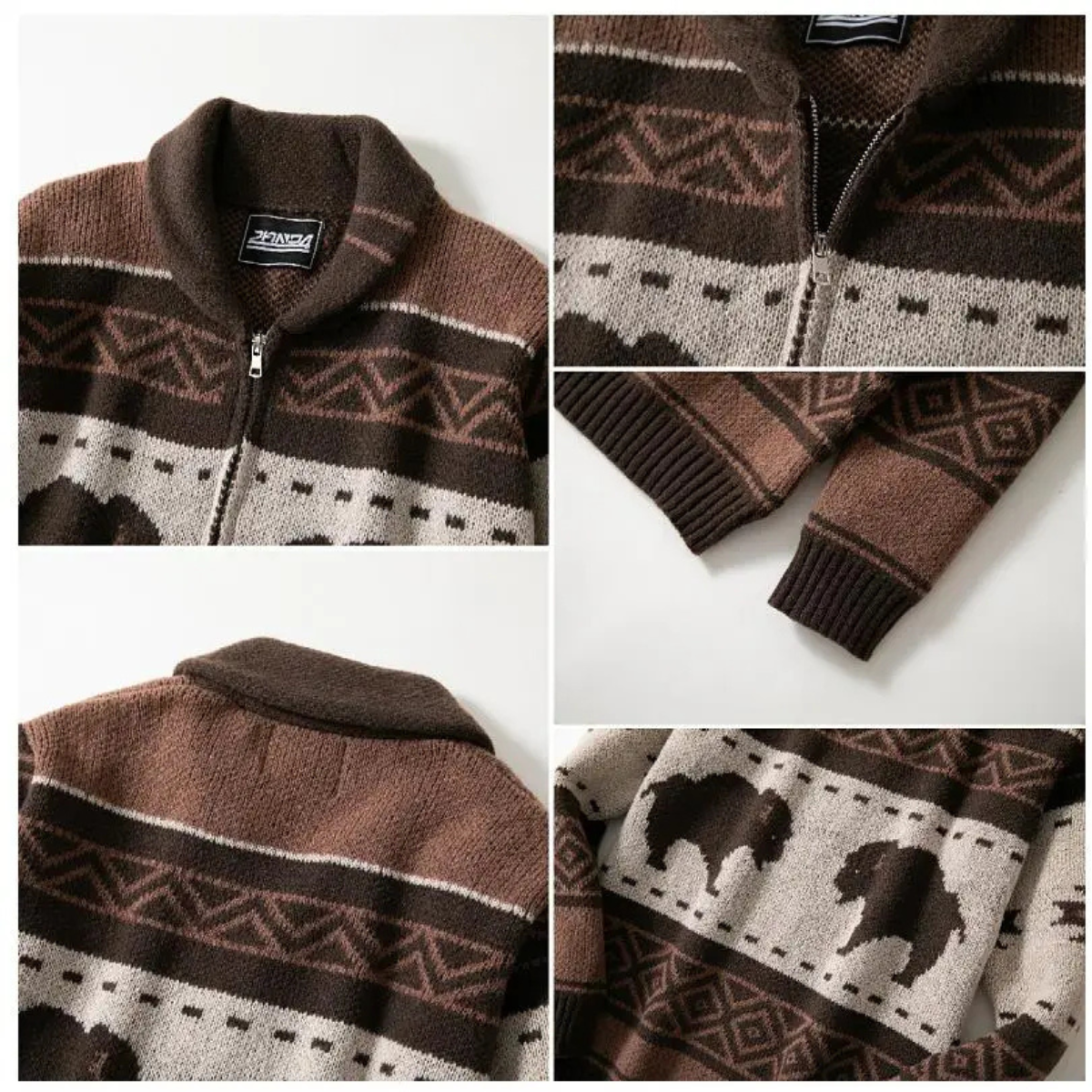 VogeLuxe | Men’s Shawl Collar Knit Cardigan 5