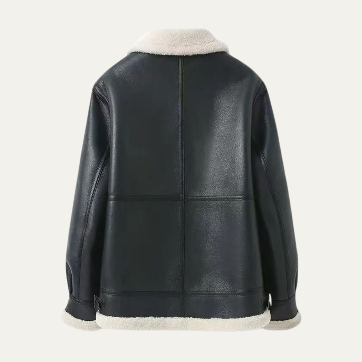 VogeLuxe | Men’s Shearling-Lined Aviator Winter Jacket 1