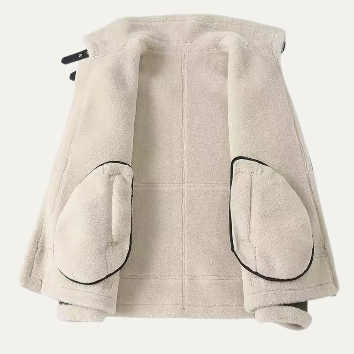 VogeLuxe | Men’s Shearling-Lined Aviator Winter Jacket 2