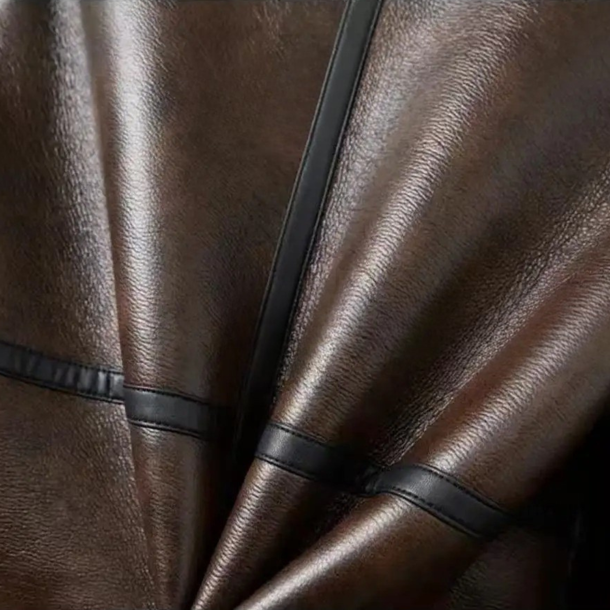 VogeLuxe | Men’s Shearling-Lined Aviator Winter Jacket 6