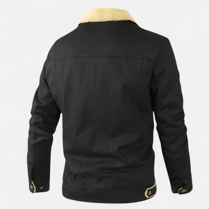 VogeLuxe | Men’s Sherpa-Collar Bomber Jacket 2