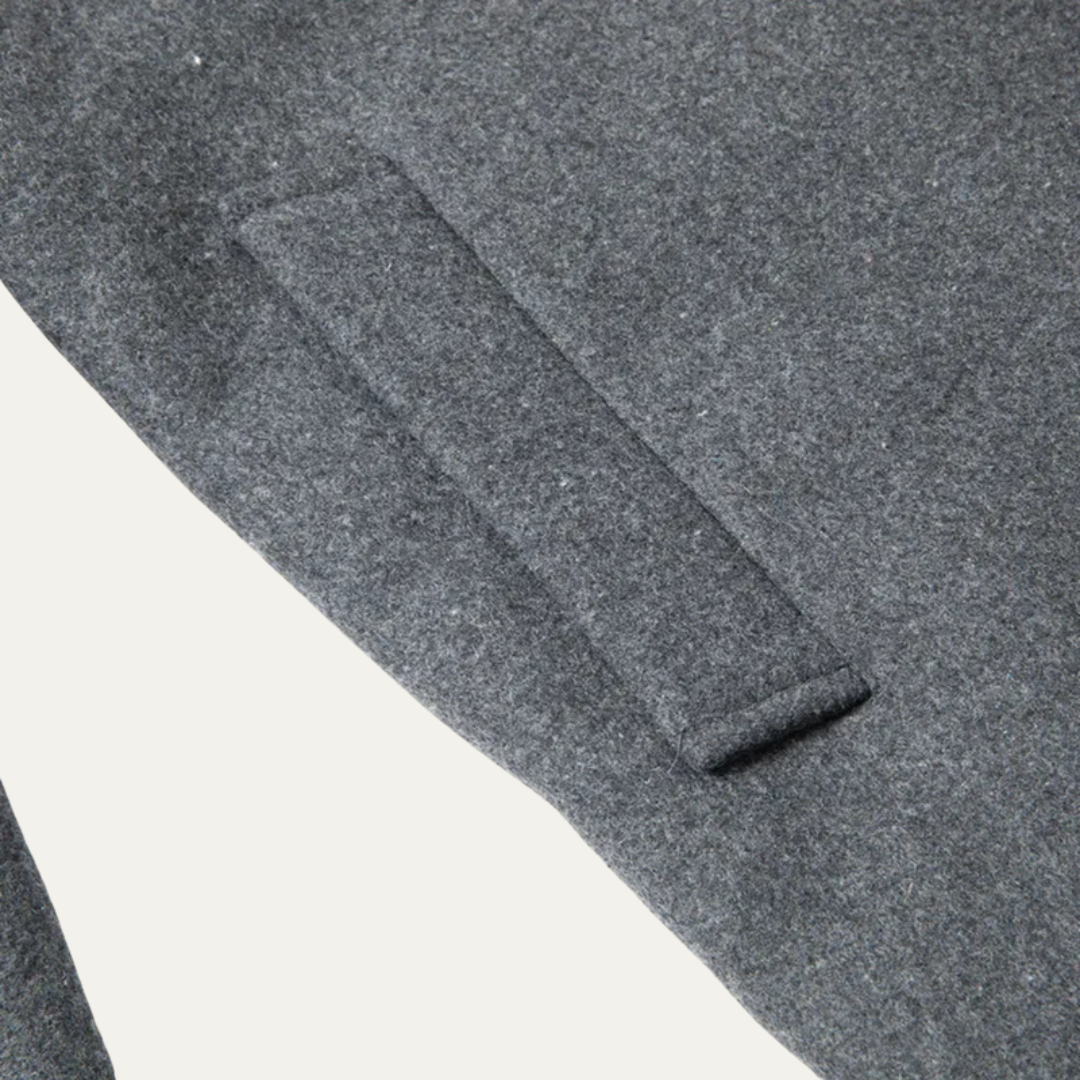 VogeLuxe | Men’s Sherpa-Lined Button Coat 2