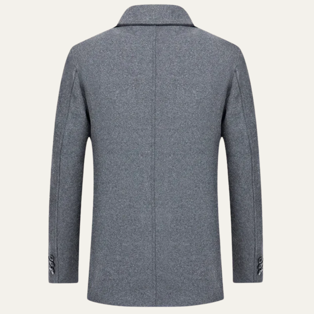 VogeLuxe | Men’s Sherpa-Lined Button Coat 3